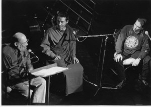 marcwginsberg2 Allen Ginsberg, Anam Thubten Rinpoche and Marc Olmsted - October 1996, DNA Lounge, San Francisco.
